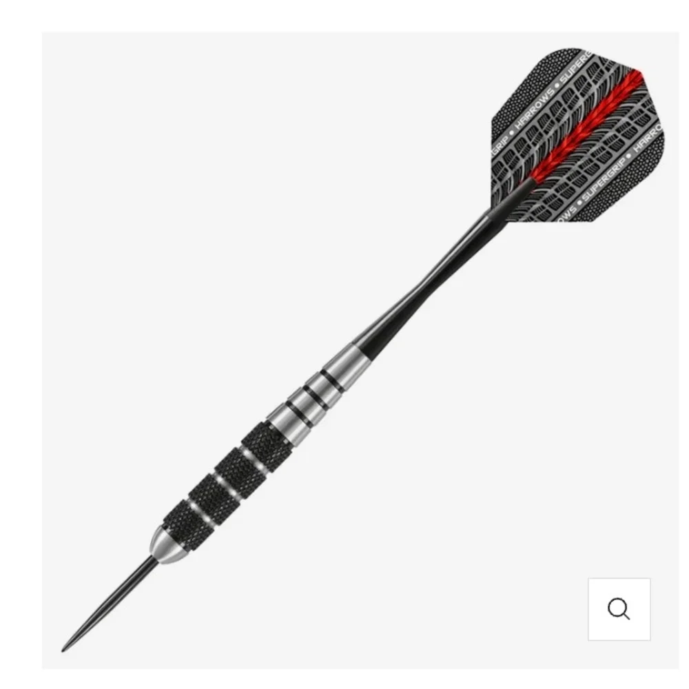 NWT Harrows Black Jack Steel Tip Darts Stainless Steel - Picture 2 of 3